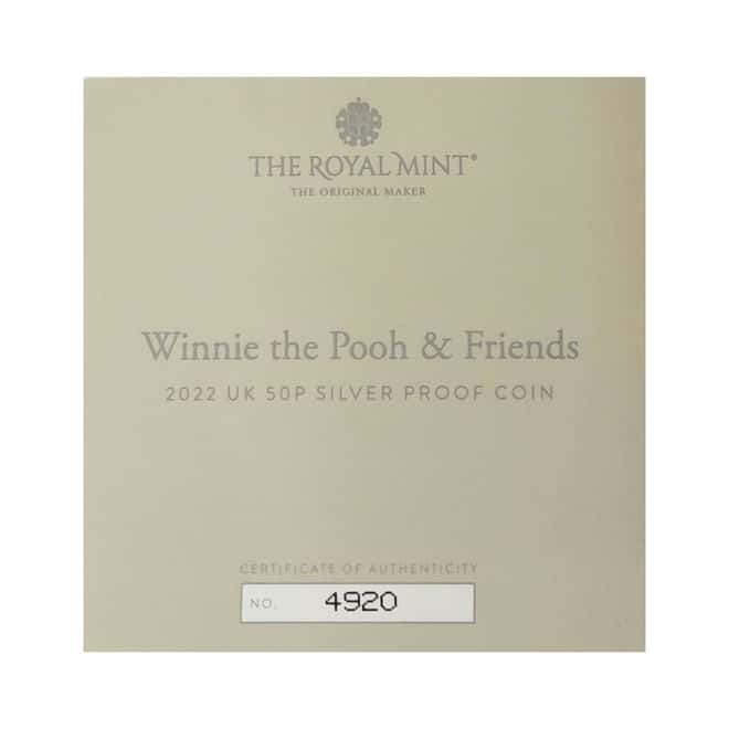 2022 Great Britain 8 gram Disney Winnie the Pooh Proof Silver Coin .925 Fine (w/Box & COA)