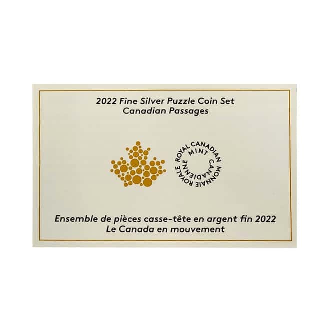2022 Canada 16.15 oz Proof Silver Puzzle Coin Set - Canadian Passages .9999 Fine (w/Box & COA)