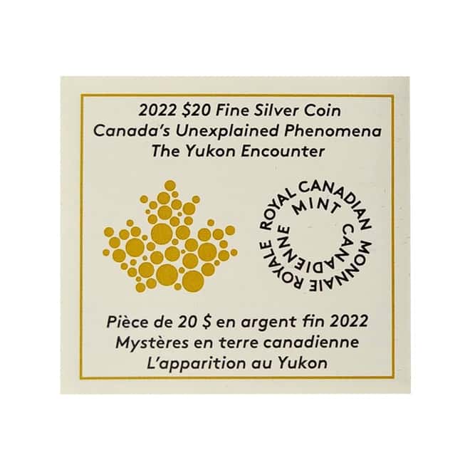 2022 Canada 1 oz Proof Silver The Yukon Encounter Coin Bar .9999 Fine (w/Box & COA)