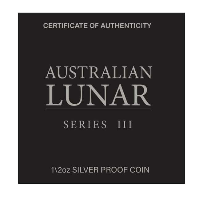 2023 1/2 oz Proof Silver Lunar Year of The Rabbit Australian Perth Mint (w/Box & COA)