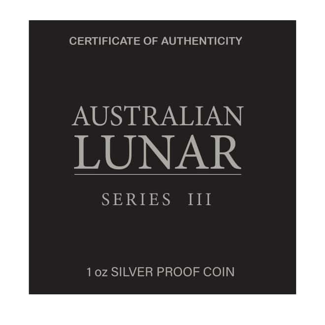 2023 1 oz Proof Silver Lunar Year of The Rabbit Australian Perth Mint (w/Box & COA)