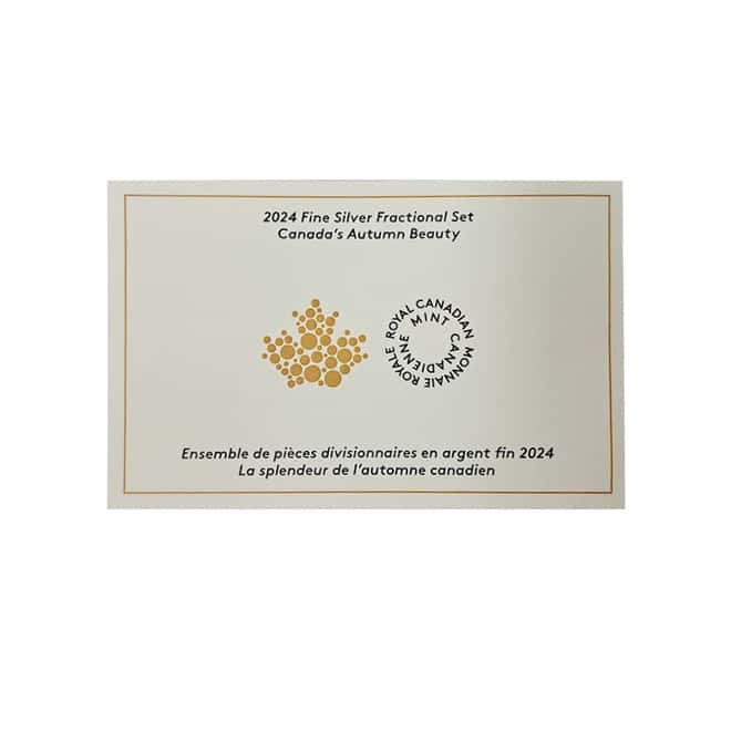 2024 Canada 1.9 oz Silver Autumn Beauty 5-Coin Set