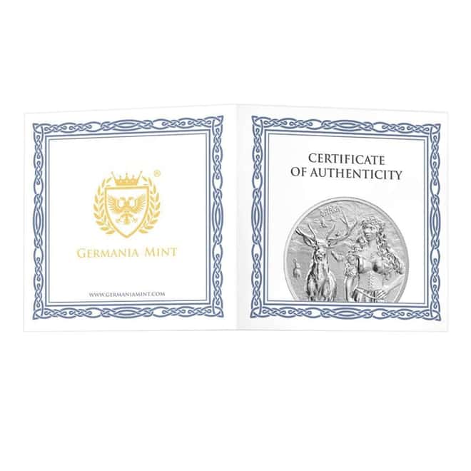 2023 1 oz Germania Valkyries Ostara Silver Coin (w/COA)
