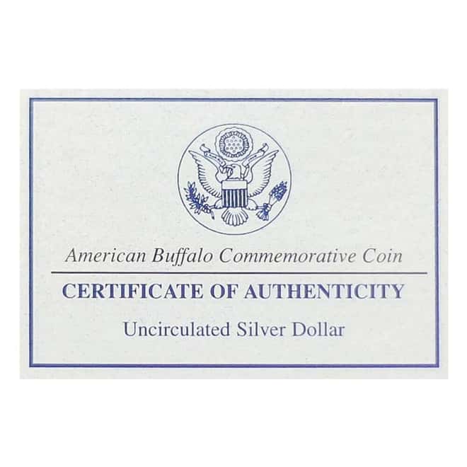 2001-D Silver American Buffalo $1 Comm. BU (w/Box & COA)