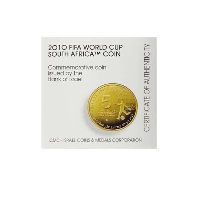 2009 Israel Gold/Silver FIFA World Cup South Africa 3-Coin Set (w/Box & COA)