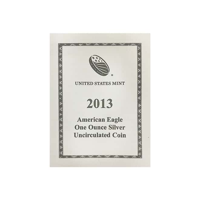 2013-W 1 oz Burnished Silver American Eagle $1 Coin (w/Box & COA)