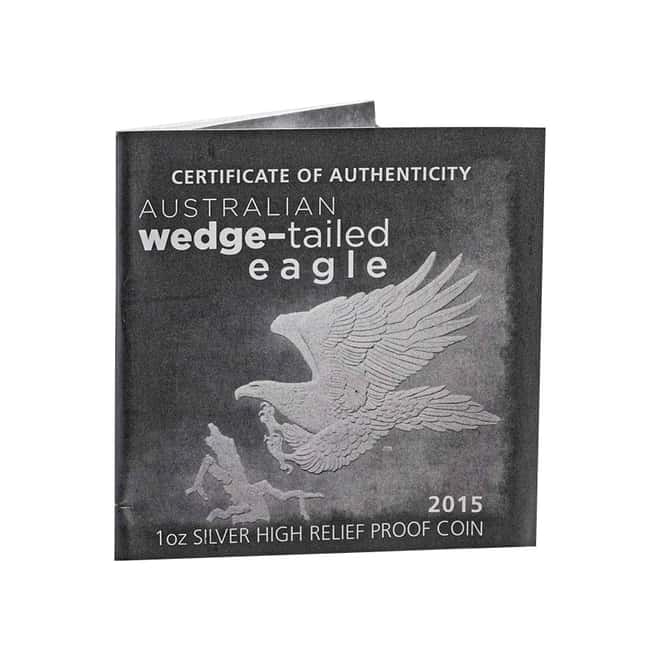 2015 1 oz Silver Australian Wedge-Tailed Eagle Perth Mint PCGS PF 70 DCAM (John M. Mercanti Sign Label)