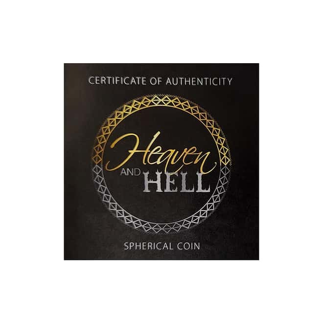 2021 2 oz Silver Heaven and Hell Spherical Coin Samoa .999 Fine (w/Box & COA)