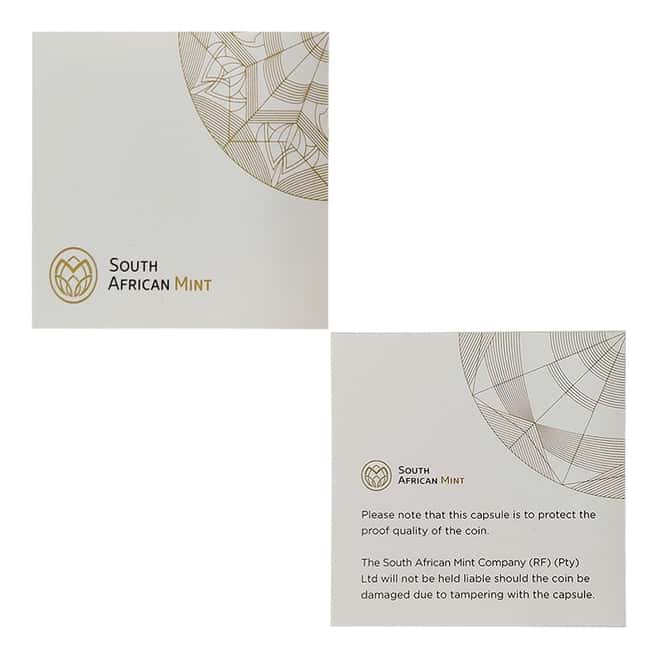2021 South Africa 2 oz Proof Silver Krugerrand .999 Fine (w/Box & COA)