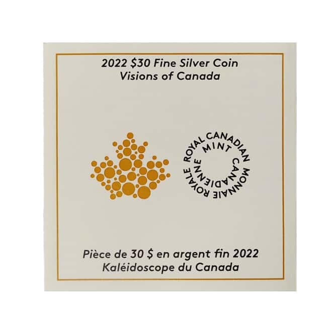 2022 Canada 2 oz Proof Silver Visions of Canada Coin .9999 Fine (w/Box & COA)