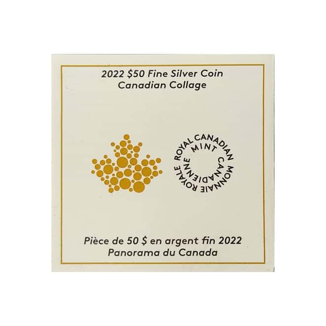 2022 Canada 3 oz Colorized Silver Canadian Collage Coin .9999 Fine (w/Box & COA)