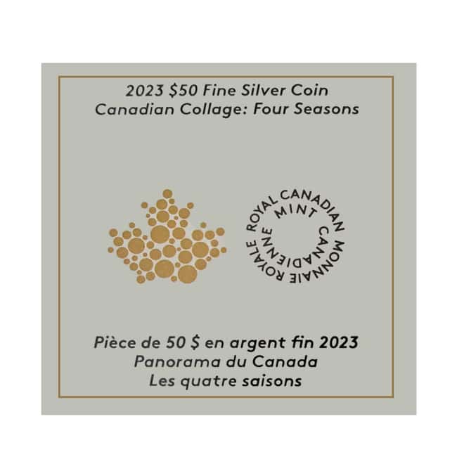 2023 Canada 3 oz Colorized Silver Canadian Collage Coin