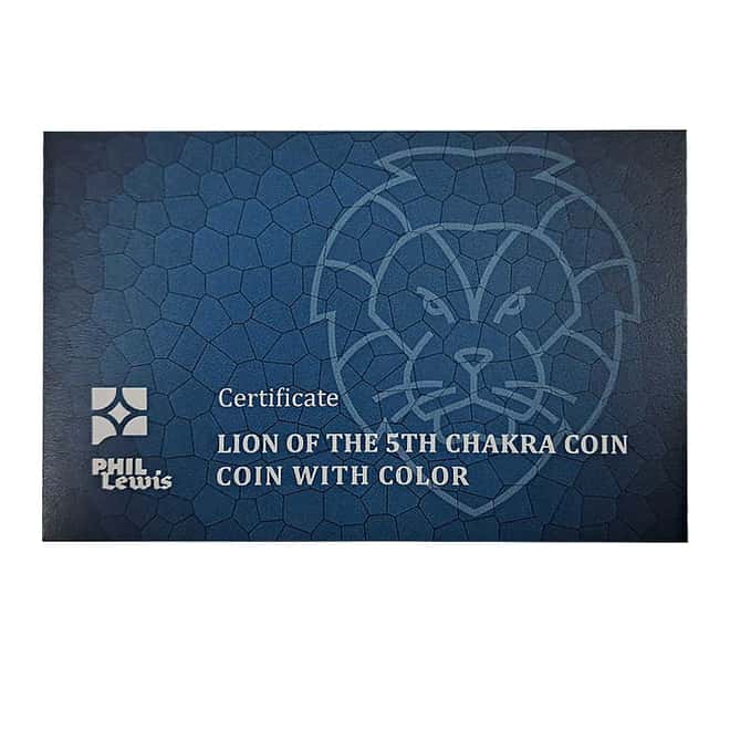 2023 SI 2 oz Lion of the 5th Chakra Colorized Silver Coin