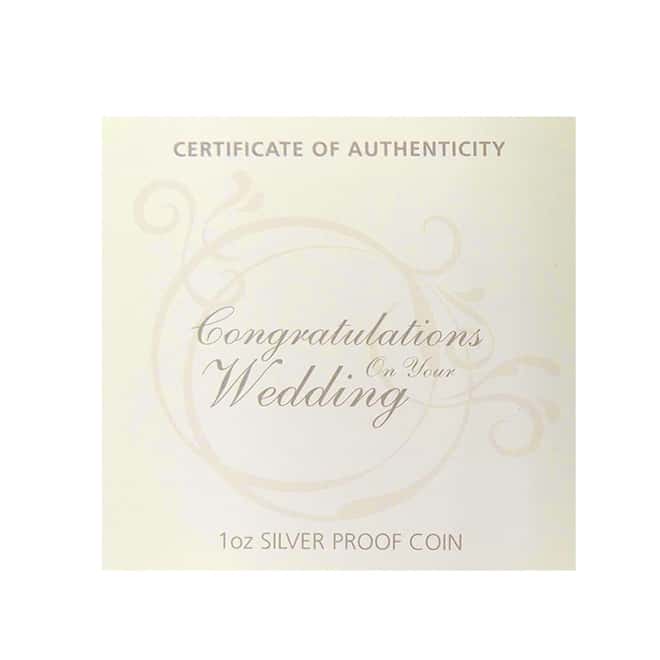 2024 1 oz Proof Silver Wedding Coin Australian Perth Mint