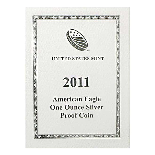 2011-W 1 oz Proof Silver American Eagle (w/Box & COA)