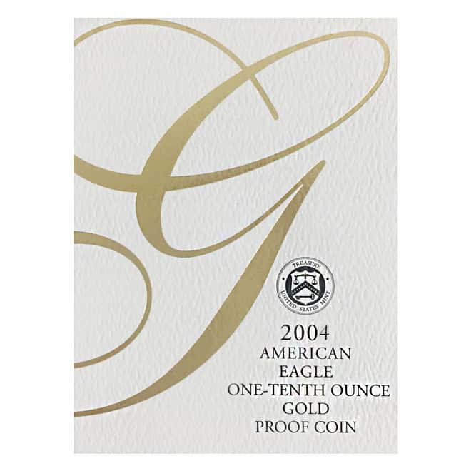 2004-W 1/10 oz $5 Proof Gold American Eagle (w/Box & COA)