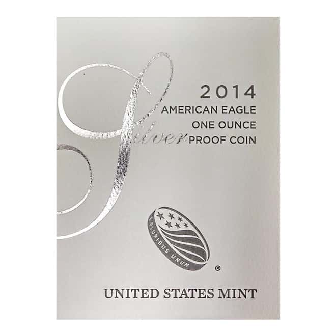 2014-W 1 oz Proof Silver American Eagle (w/Box & COA)