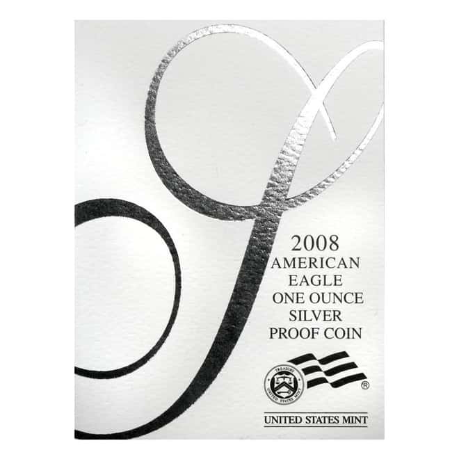 2008-W 1 oz Proof Silver American Eagle (w/Box & COA)