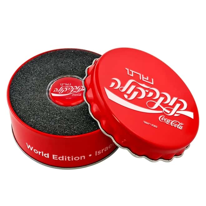 2020 6 gram Fiji Coca-Cola Israel Bottle Cap $1 Proof Silver Coin .999 Fine (w/Box & COA)