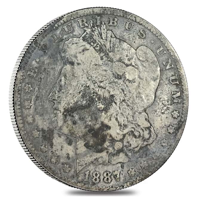 Roll of 20 - 1878-1935 Silver Morgan/Peace Dollars Below Cull (Random Year)