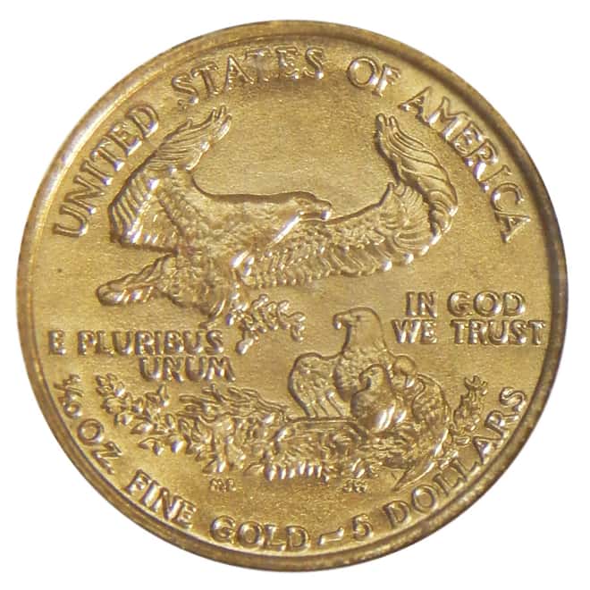 MCMLXXXVI (1986) $5 1/10 oz American Gold Eagle w/ COA and Holder 