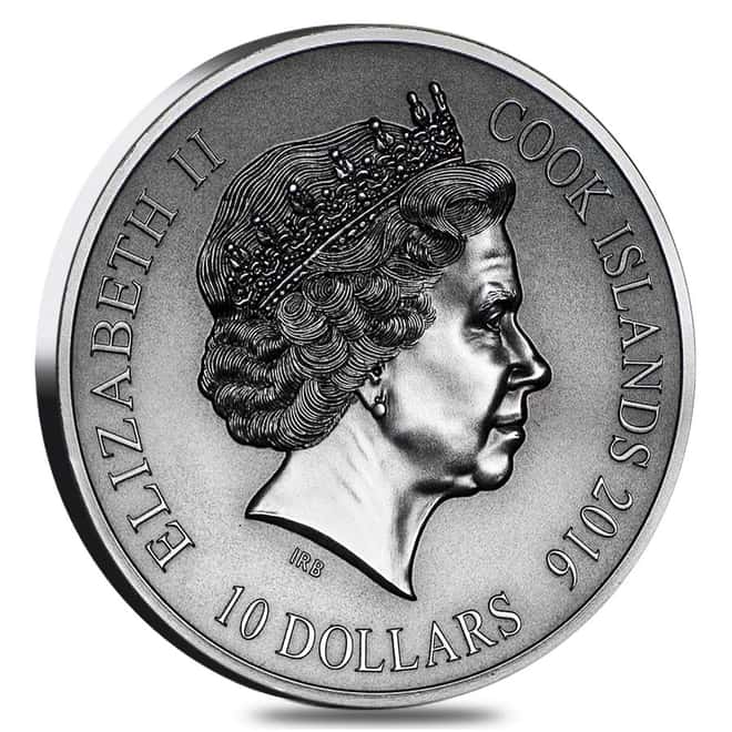 2016 2 oz Cook Islands Silver Norse Gods Loki Ultra High Relief NGC MS 69 Antiqued First Releases w/COA