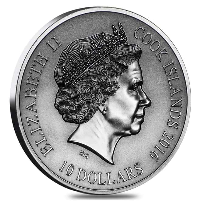 2016 2 oz Cook Islands Silver Norse Gods Heimdall Ultra High Relief NGC MS 70 Antiqued First Releases w/COA