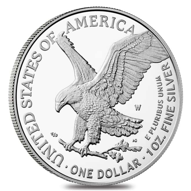 2021-W 1 oz Proof Silver American Eagle Type 2 NGC PF 69 ER