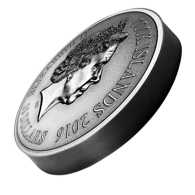 2016 2 oz Cook Islands Silver Norse Gods Heimdall Ultra High Relief NGC MS 70 Antiqued First Releases w/COA