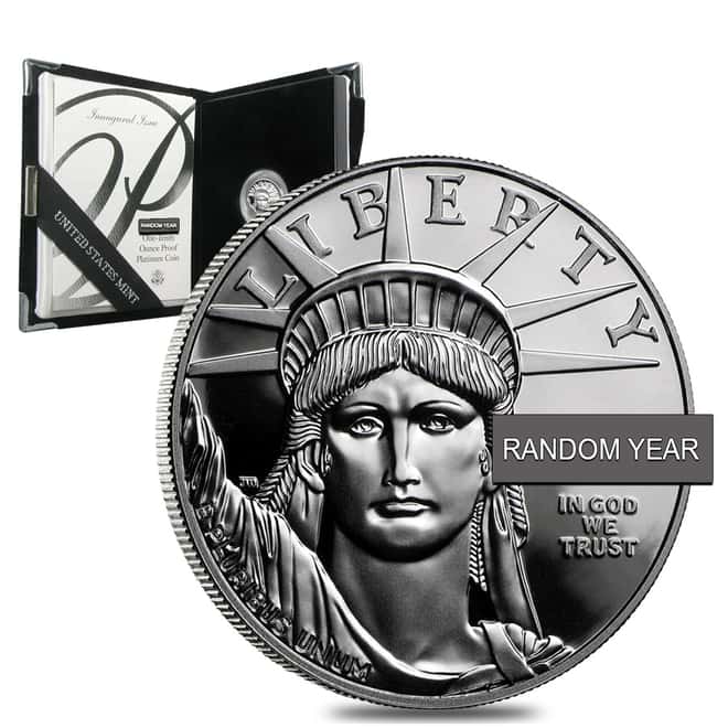 1 oz Proof Platinum American Eagle (Random Year, w/Box & COA)