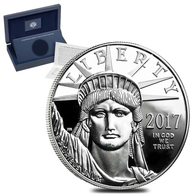 2017-W 1 oz Platinum American Eagle Proof Coin - 20th Anniversary (w/Box & COA)