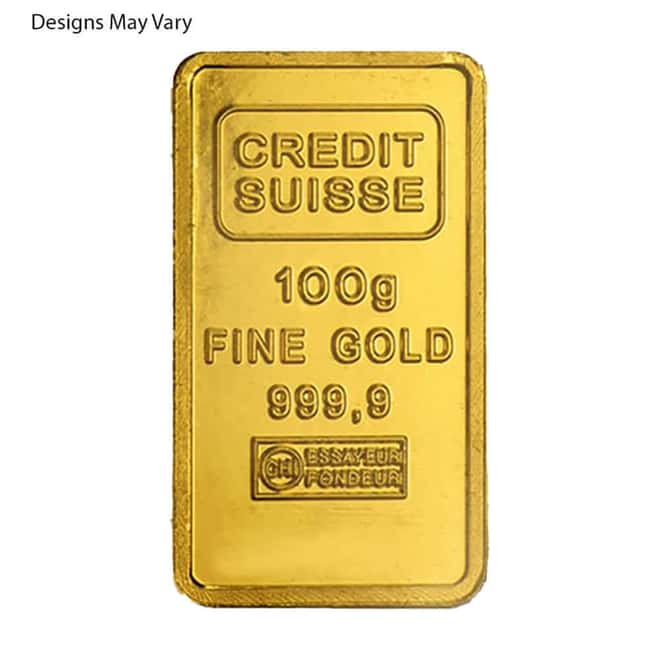 100 Gram Generic Gold Bar .999+ Fine (Secondary Market)