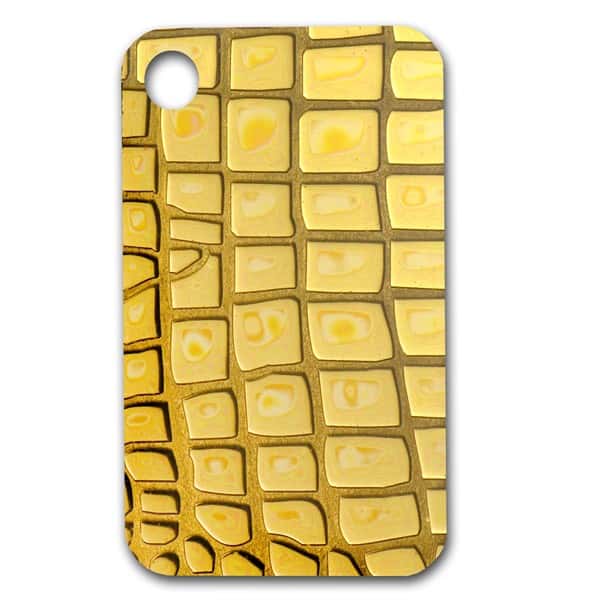 Crocodile Skin - 5 gram PAMP Suisse Gold Ingot Pendant