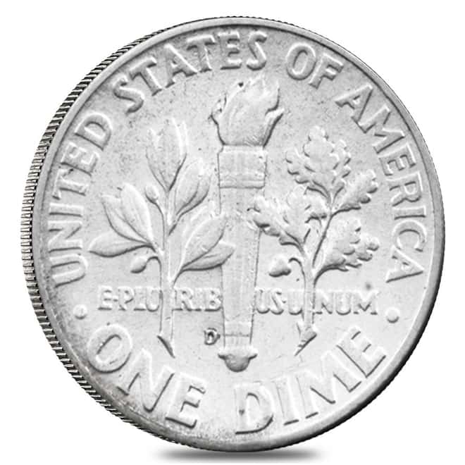 $5 Face Value Roosevelt Dimes 90% Silver 50-Coin Roll