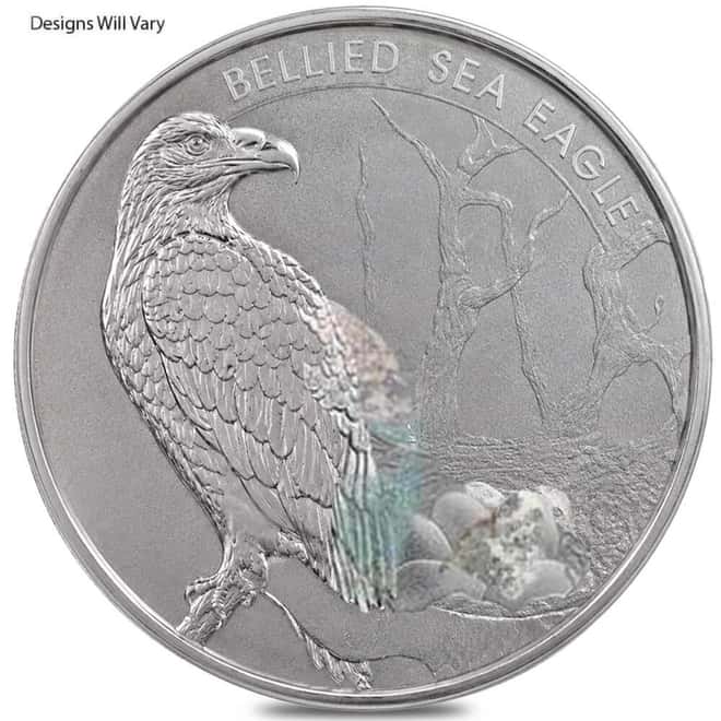 1.5 oz Silver Coin Random Design (Milky, Cull, Damaged, Circulated, Cleaned)