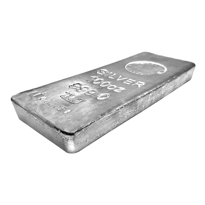 100 oz Emirates Gold Silver Cast Bar .999 Fine