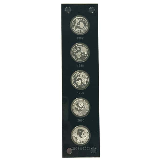 1982-2007 1/4 oz Chinese Proof Silver Panda 25th Ann. 25-Coin Set (w/Box & COA)