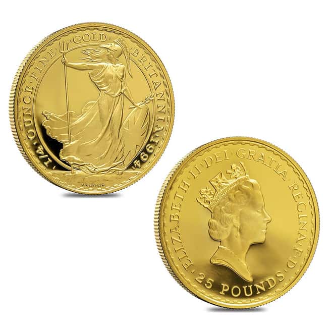 1994 1.85 oz Gold Britannia 4-Coin Proof Set (w/Box & COA)