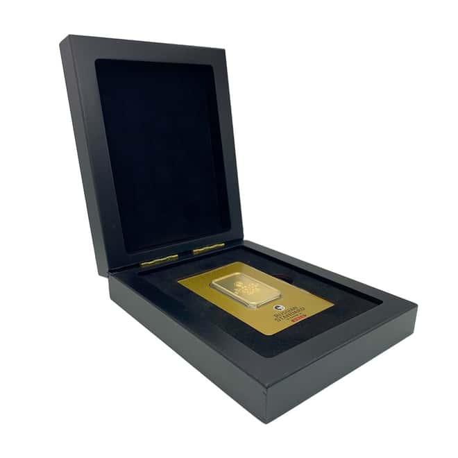 1 oz Switzerland Russian Standard Vodka Gold Bar .9999 Fine (In Assay, w/Box)
