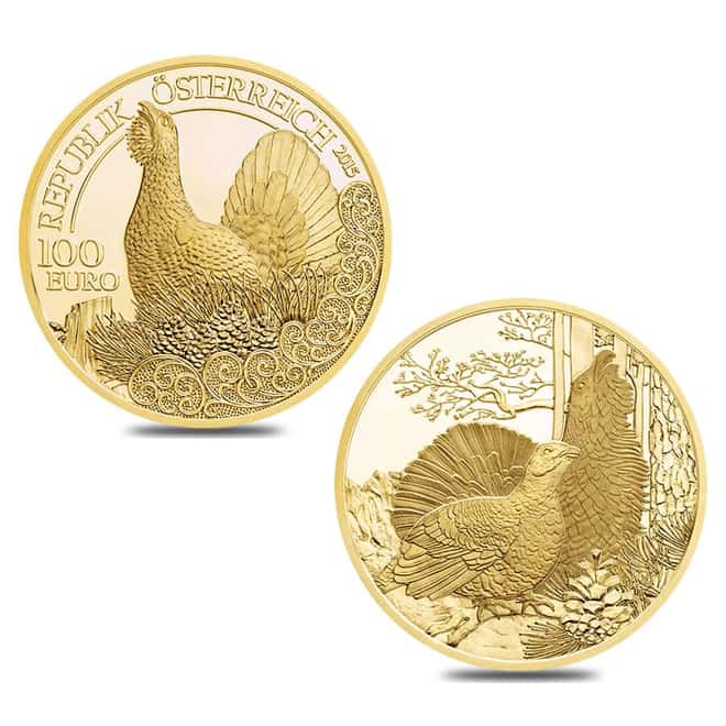 2013 - 2018 3 oz Austrian Gold Wildlife In Our Sights 6-Coin Proof Set