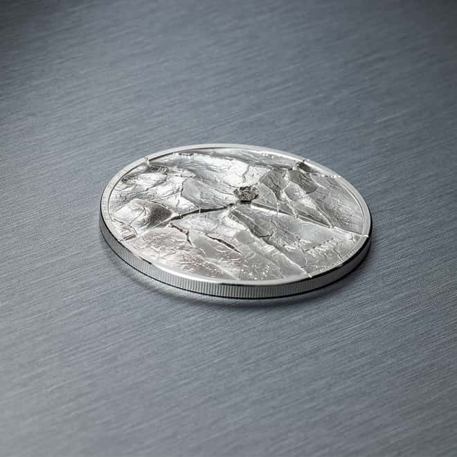2022 1 oz Silver Aba Panu Meteorite Coin Cook Islands .999 Fine (w/Box & COA)
