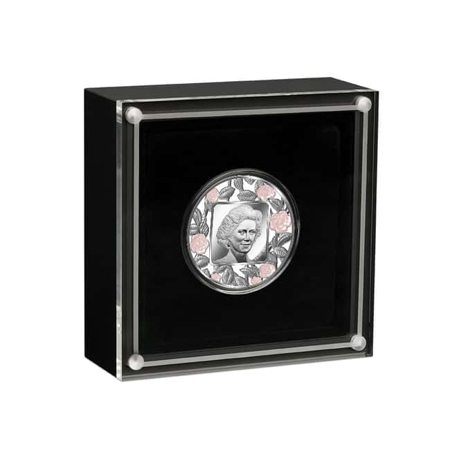 2022 2 oz Silver Lady Diana Filigree Coin Barbados .999 Fine (w/Box & COA)