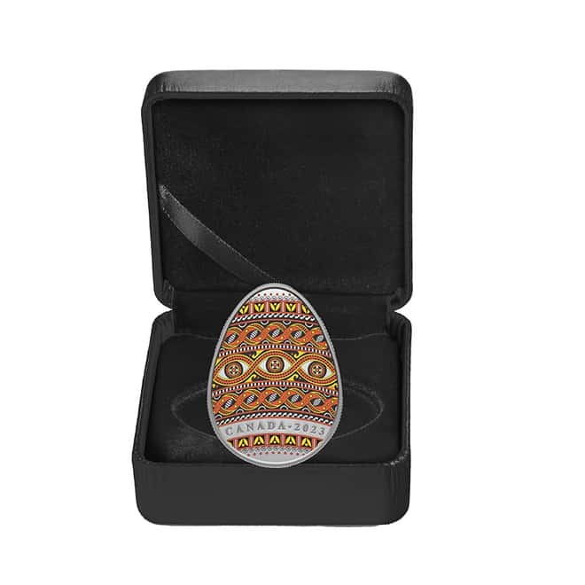 2023 Canada 1 oz Silver Pysanka Easter Egg Coin .9999 Fine (w/Box & COA)
