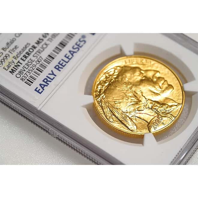 2025 1 oz Gold American Buffalo NGC MS 69 ER Mint Error
