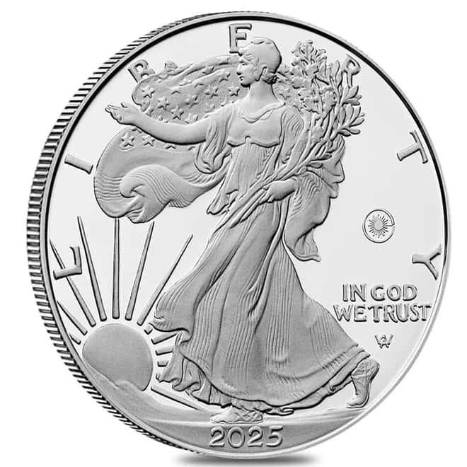 2025-W Laser Engraved Privy 1 oz Proof Silver American Eagle PCGS PF 69 AR