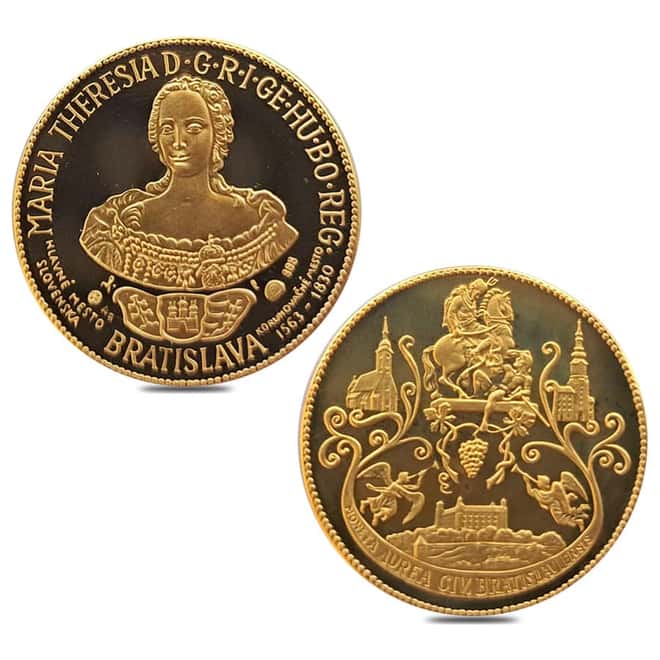 1563-1830 Slovakia Maria Theresa Proof Gold Ducat 4-Coin Set