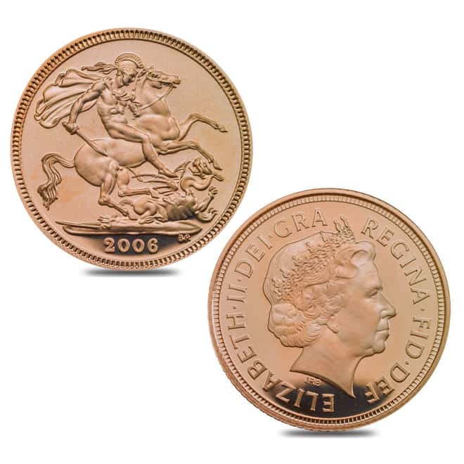 Gold Queen Elizabeth II Portrait Half Sovereign 4-Coin Proof Set