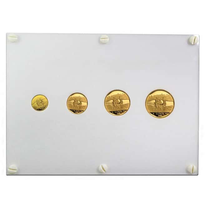 1986 Switzerland 1.85 oz Helvetia Eternal Pact Gold 4-Round Set