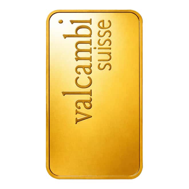 Box of 25 - 1/2 Gram Gold Bar Valcambi Suisse .9999 Fine (in Assay)