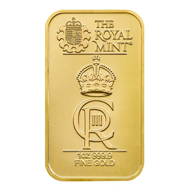 1 oz The Royal Celebration Gold Bar .9999 Fine (In Assay)